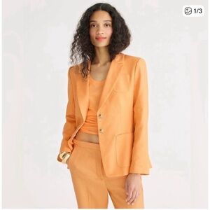 JCrew Women's Orange suit pants, size 6